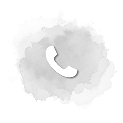 Phone icon on watercolor background