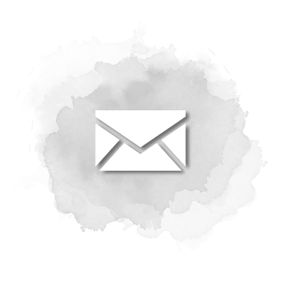 Email envelope on watercolor background